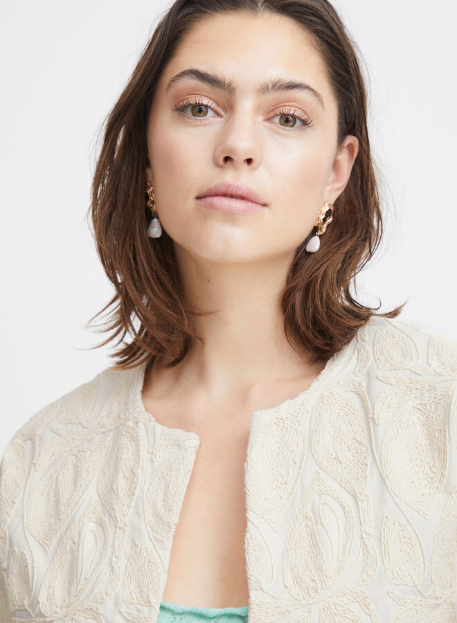 Jacket Atelier Rêve Bera à broderies écru