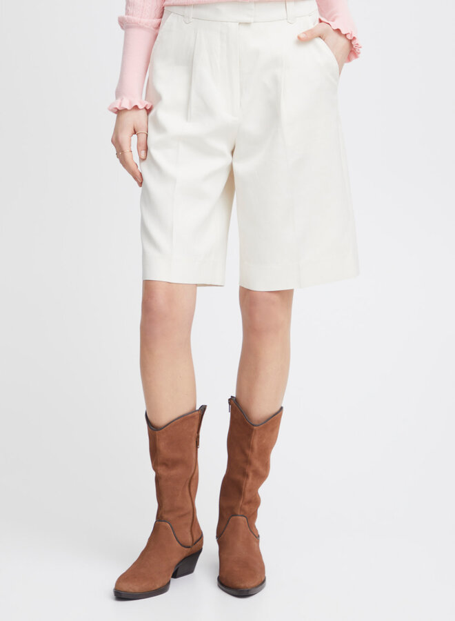 Bermuda Atelier Rêve Linvi à plis écru