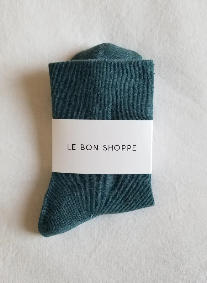 Bas Le Bon Shoppe Sneaker vert pin chiné