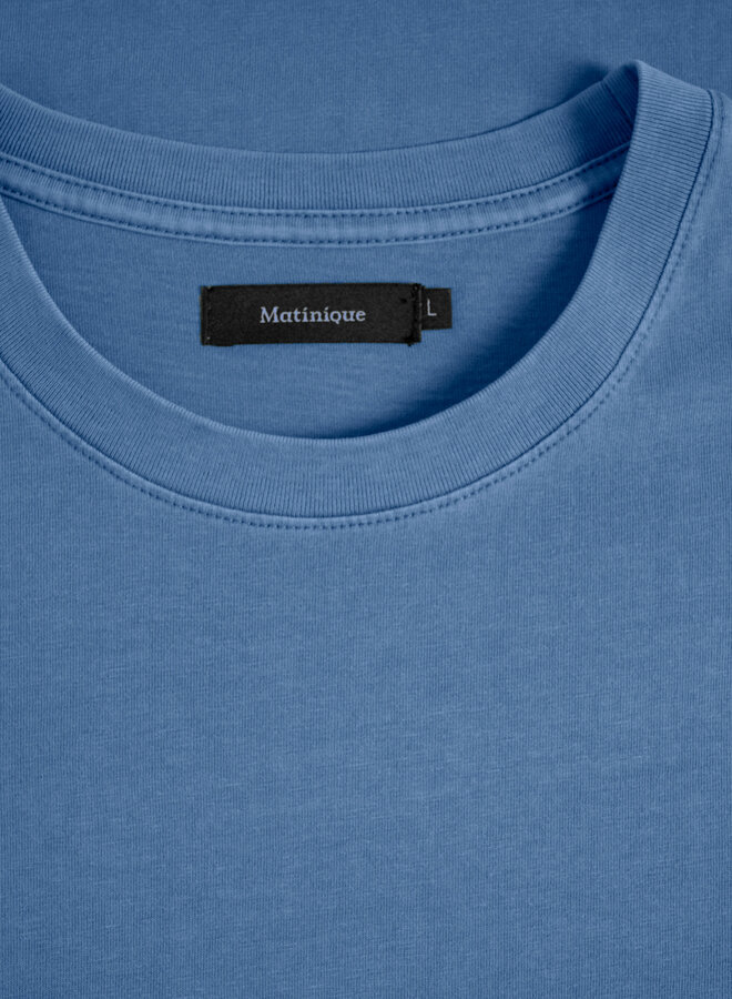 T-shirt Matinique Jeremy bleu pivoine