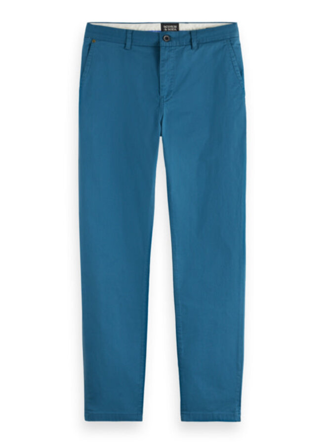 Pantalon Scotch & Soda Stuart bleu teal