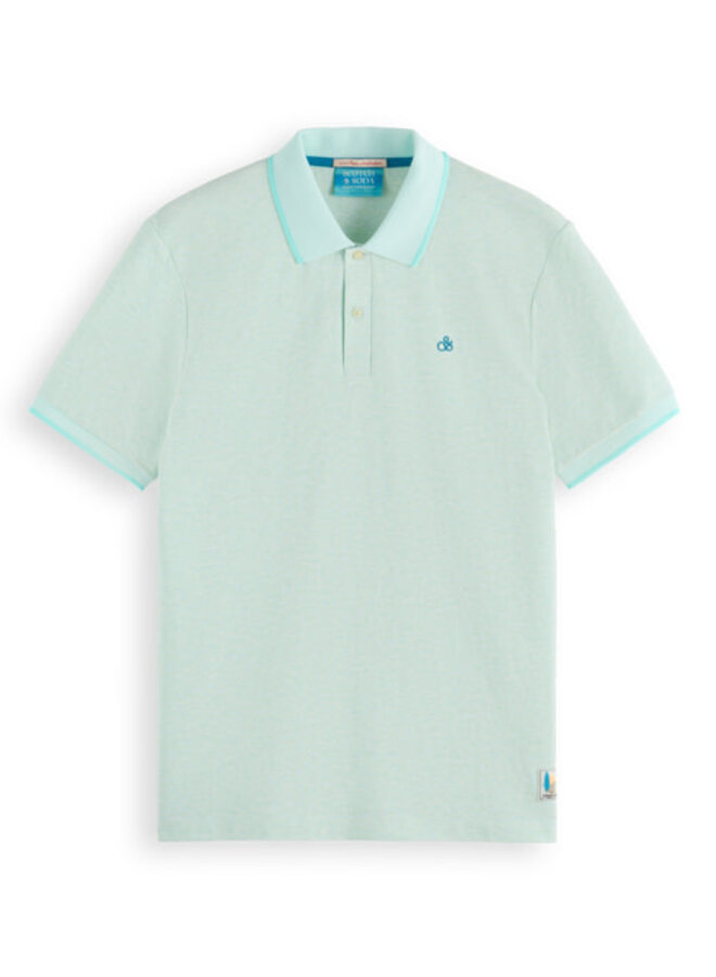 Polo Scotch & Soda vert écume de mer