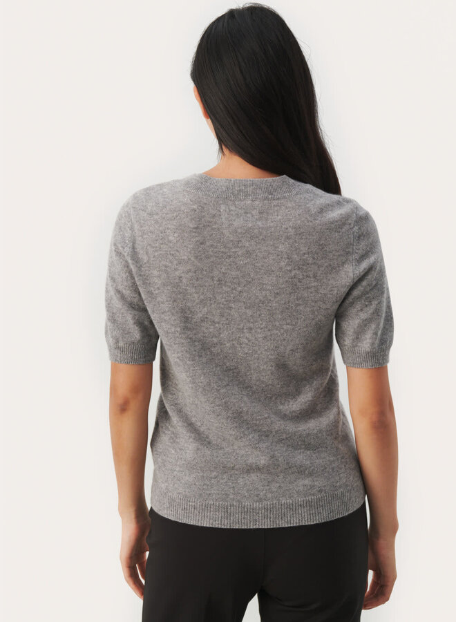 Tricot Part Two Everlotta en cachemire gris chiné