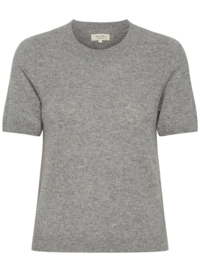 Tricot Part Two Everlotta en cachemire gris chiné