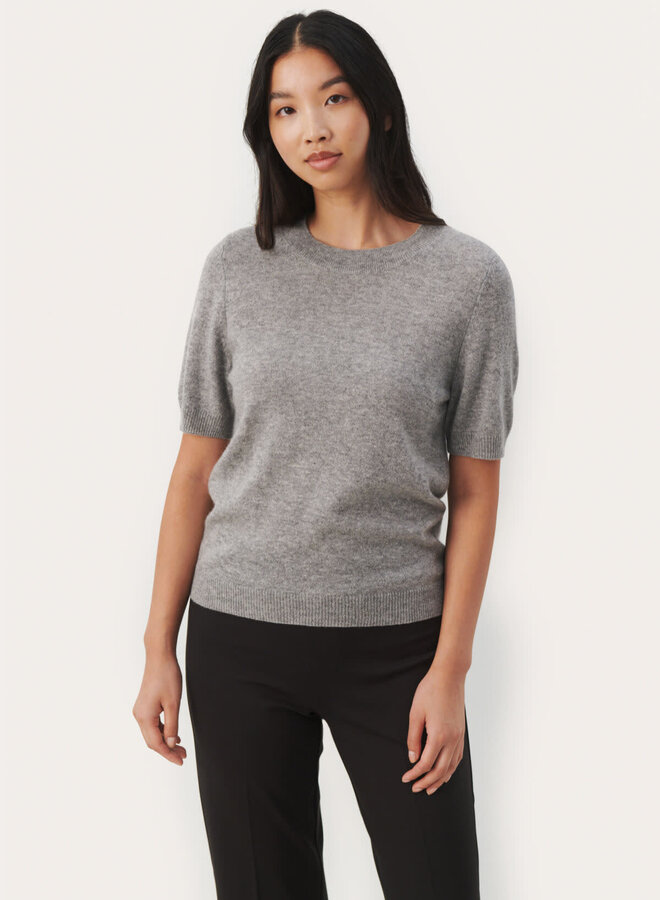 Tricot Part Two Everlotta en cachemire gris chiné