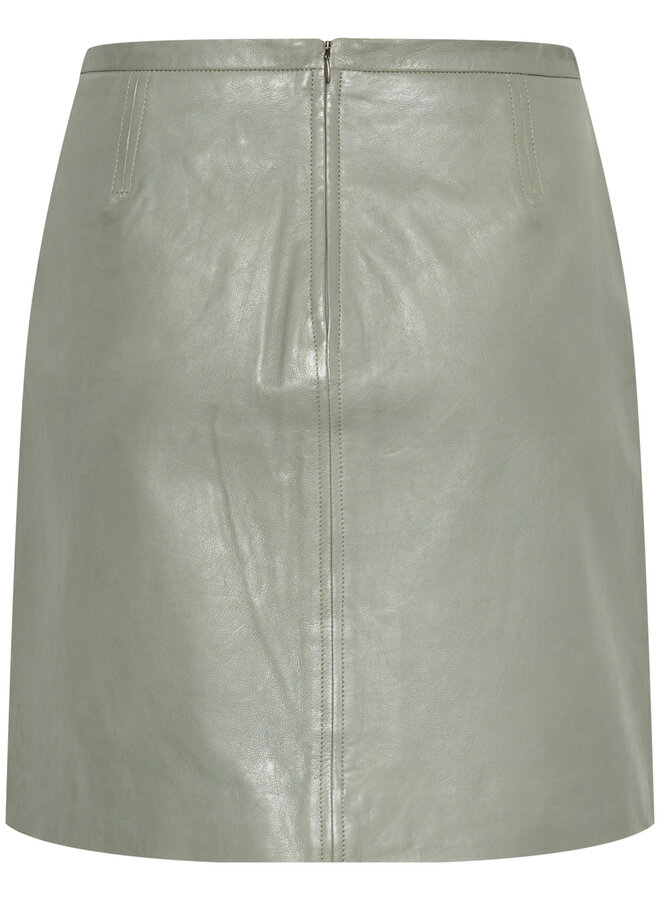 Jupe Soaked in Luxury Sorcha en cuir vert