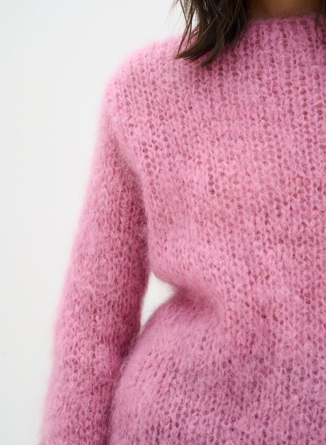 Tricot InWear Jetra en mohair rose cachemire