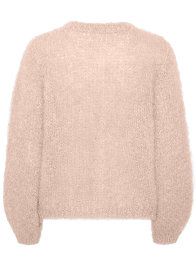 Cardigan InWear Jetra en mohair beige brume