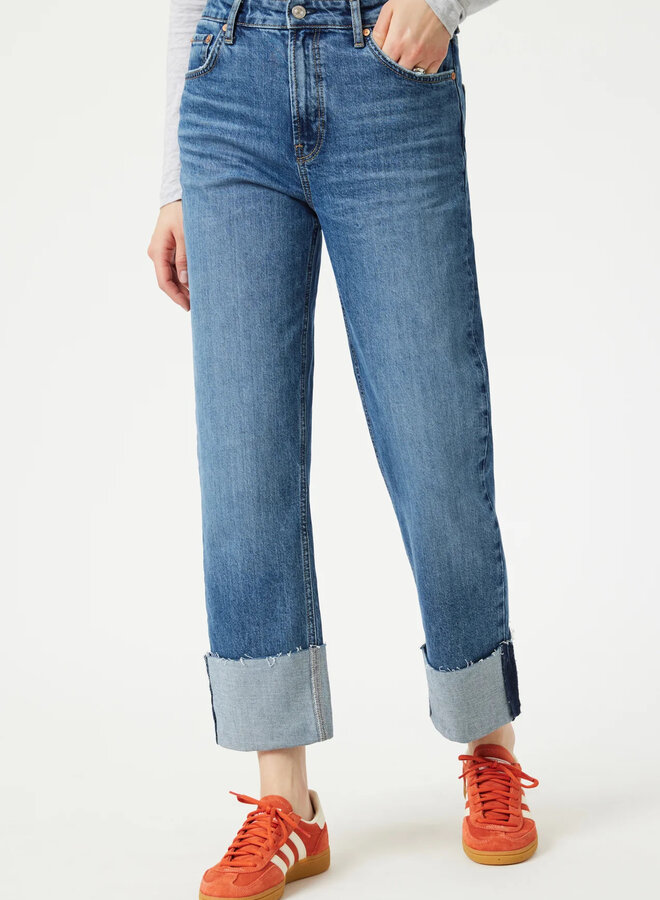 Jeans Mavi Jeans Savannah Cuffed - Dark Brushed Classic Blue