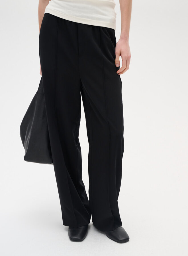 Pantalon InWear Adian Track à taille élastique & jambes larges noir