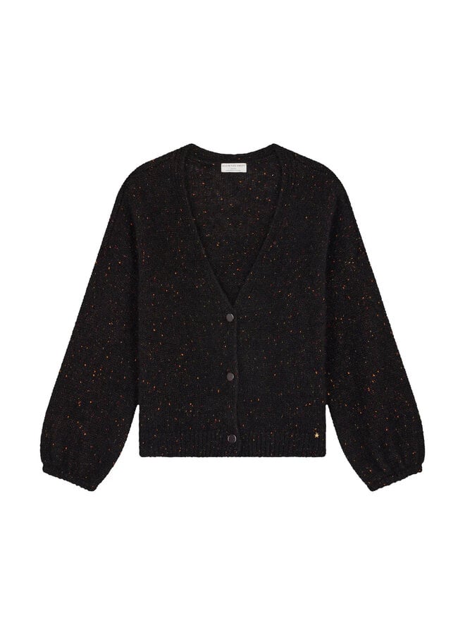 Cardigan Des Petits Hauts Celestin noir à picots érable