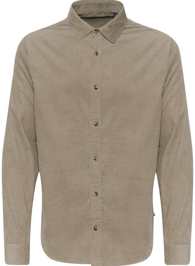 Chemise Matinique Trostol en corduroy beige pierre