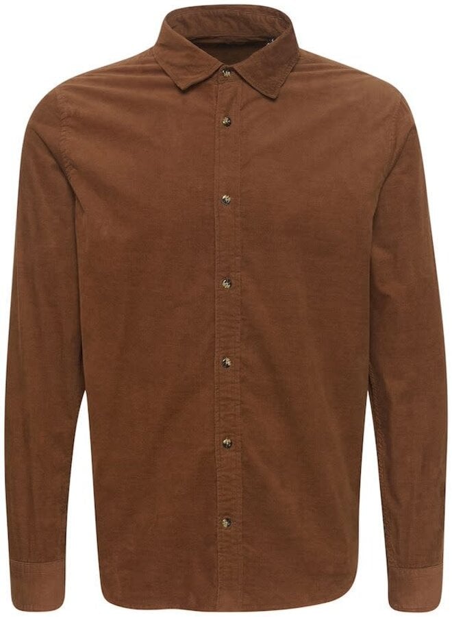 Chemise Matinique Trostol en corduroy rouille