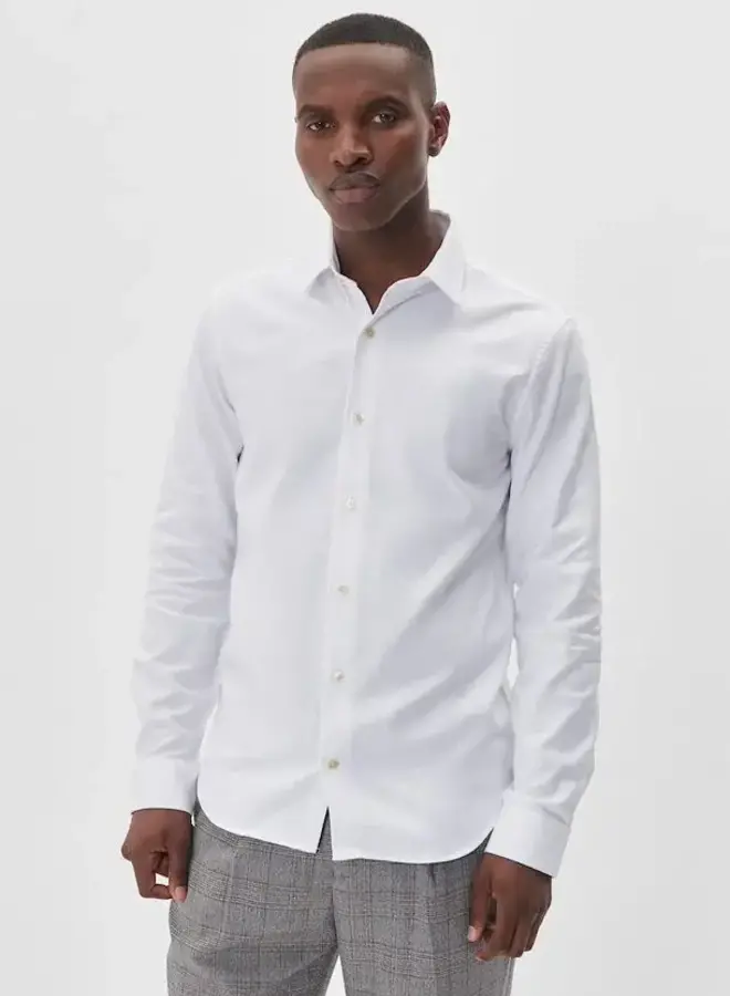 Chemise Matinique Trostol tissée blanche