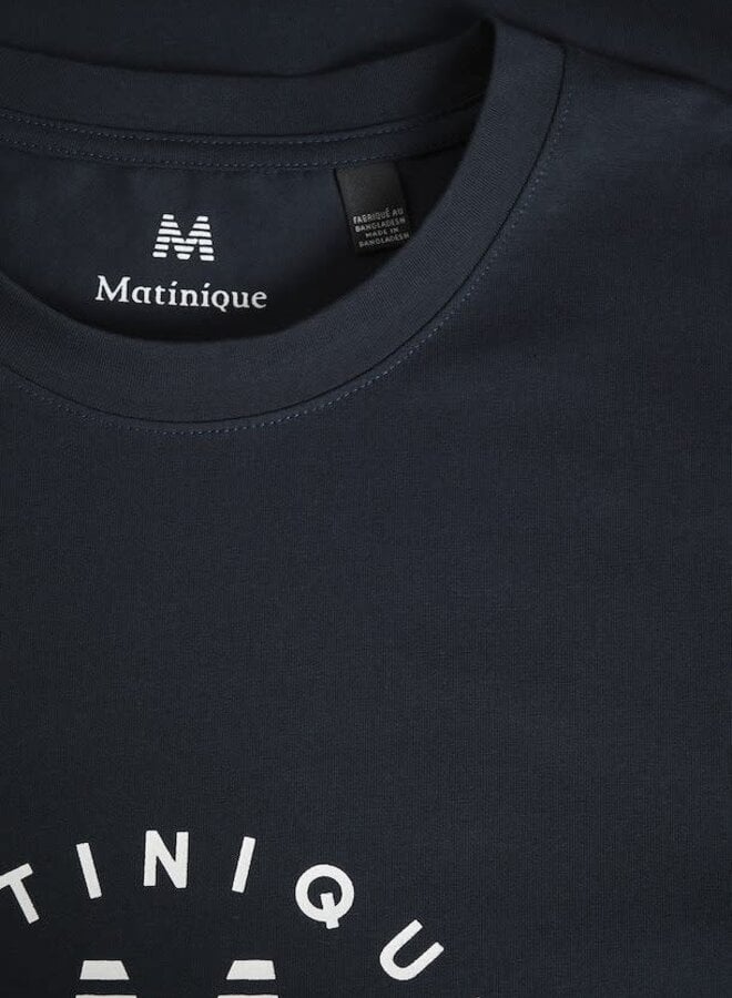 T-shirt Matinique Jeramy à logo signature bleu marine