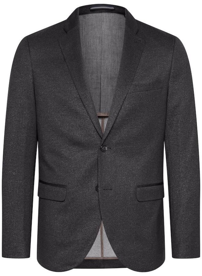 Veston Matinique George en jersey gris charcoal mélange