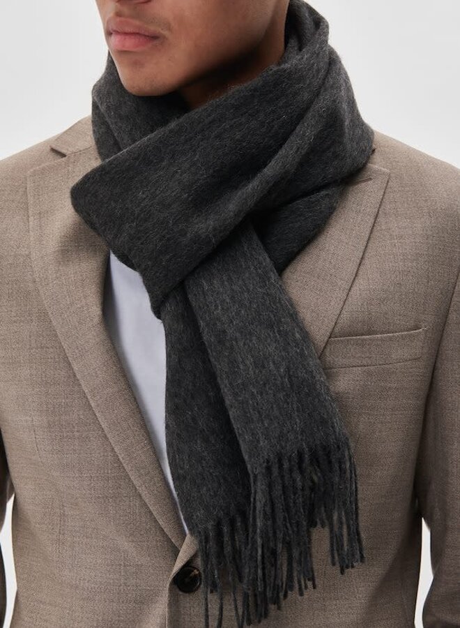 Foulard Matinique Wolan gris charcoal mélange