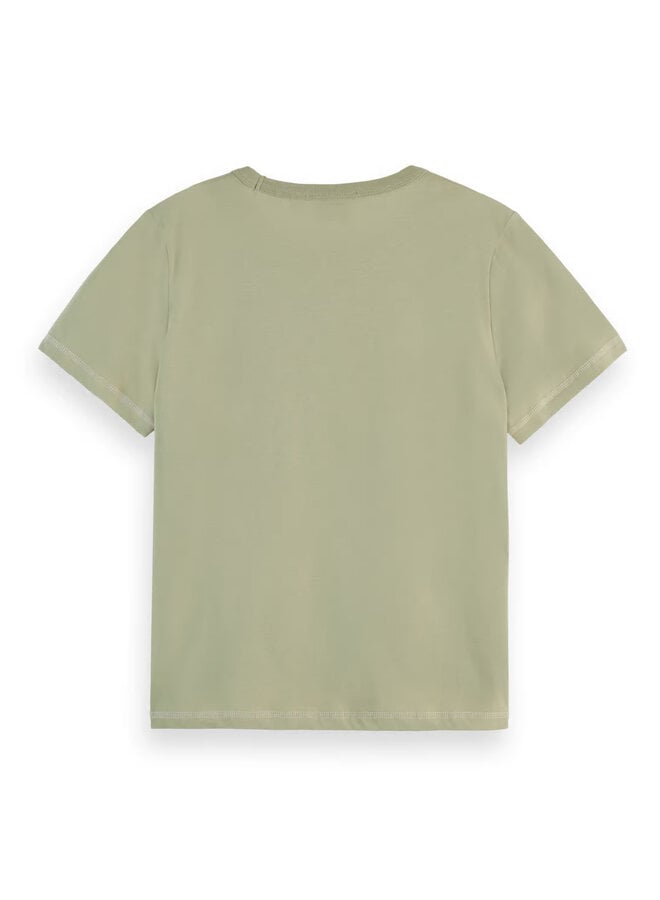 T-shirt Scotch & Soda à logo signature vert sauge