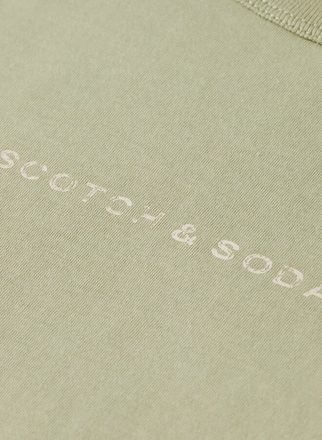 T-shirt Scotch & Soda à logo signature vert sauge