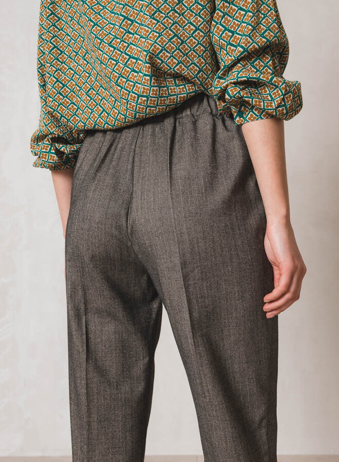Pantalon Indi & Cold à chevrons noirs