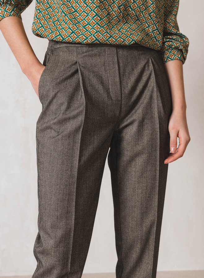 Pantalon Indi & Cold à chevrons noirs