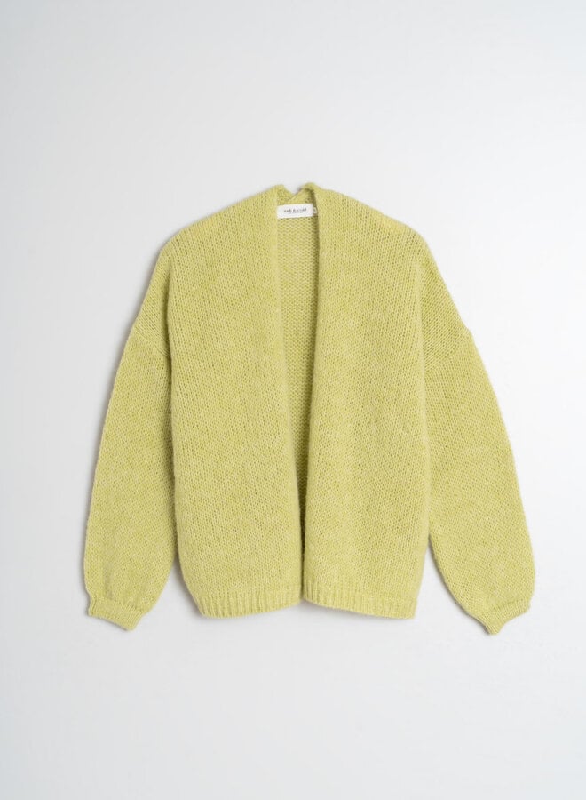 Cardigan Indi & Cold sans fermeture vert sorbet