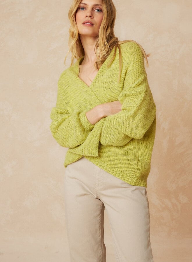 Cardigan Indi & Cold sans fermeture vert sorbet