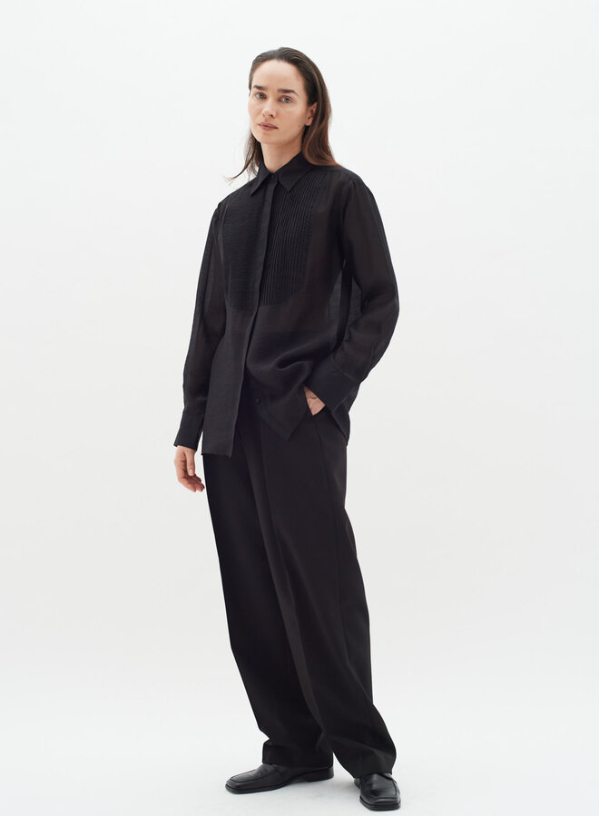 Blouse InWear Deora tuxedo noire