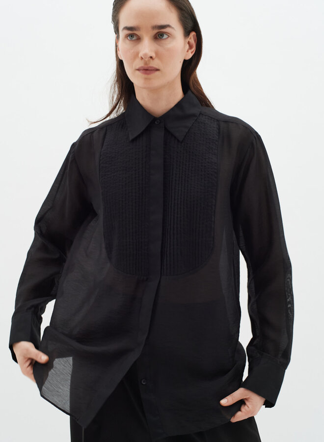 Blouse InWear Deora tuxedo noire
