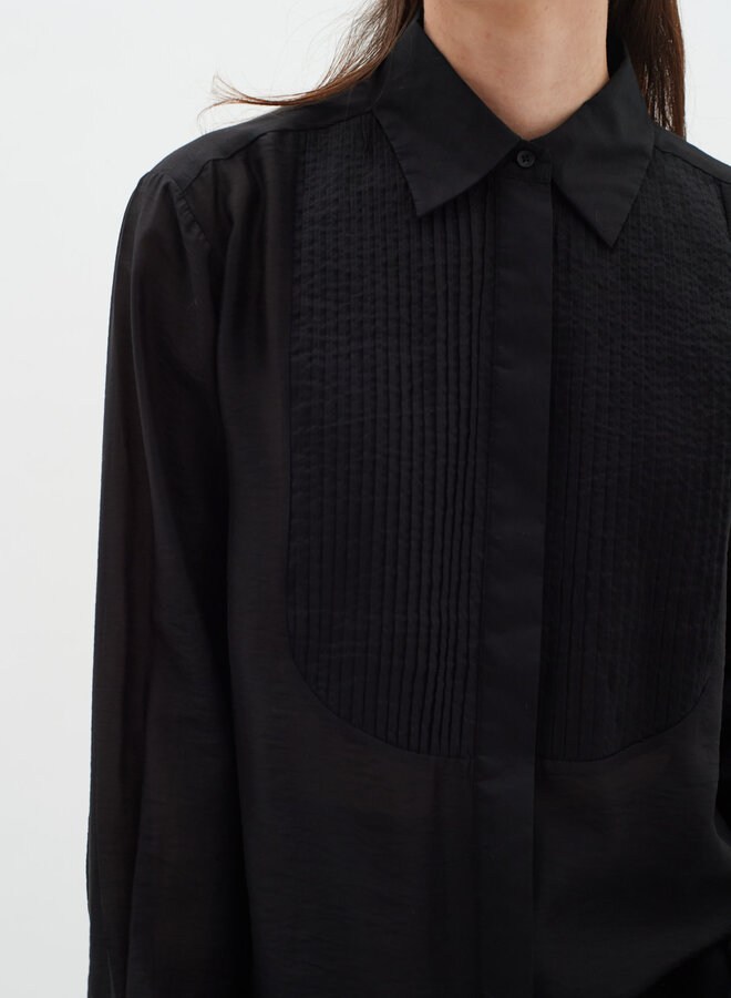 Blouse InWear Deora tuxedo noire