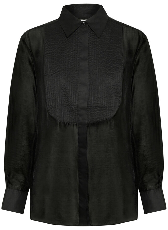 Blouse InWear Deora tuxedo noire