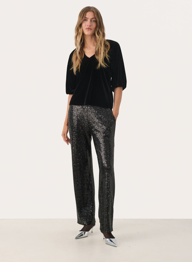 Chandail Part Two Metty en  velours noir