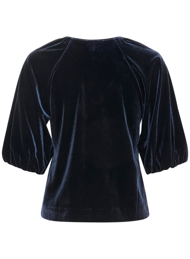 Chandail Part Two Metty en velours bleu marine