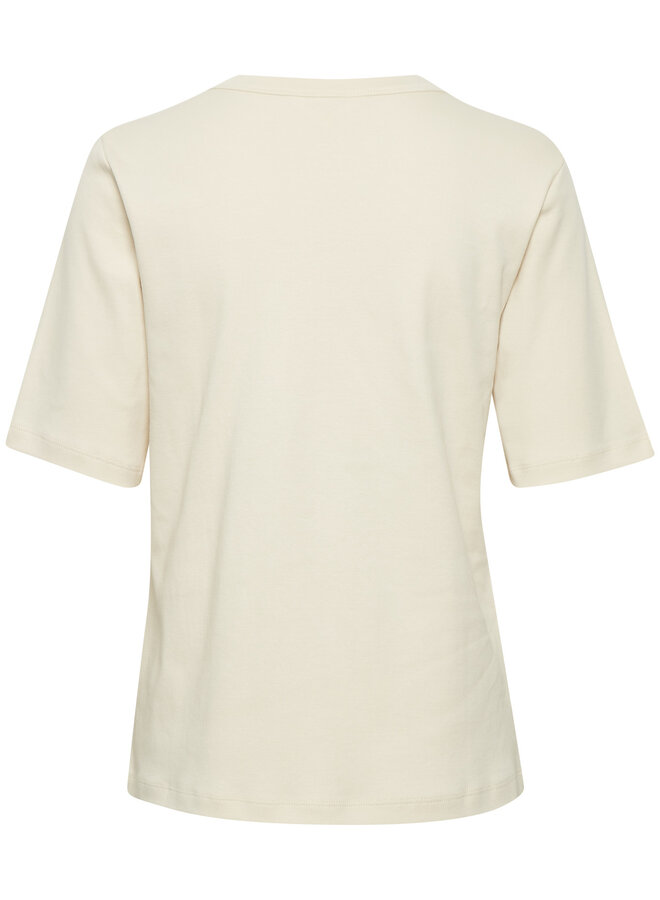 T-shirt Part Two Ratana à manches aux coudes écru