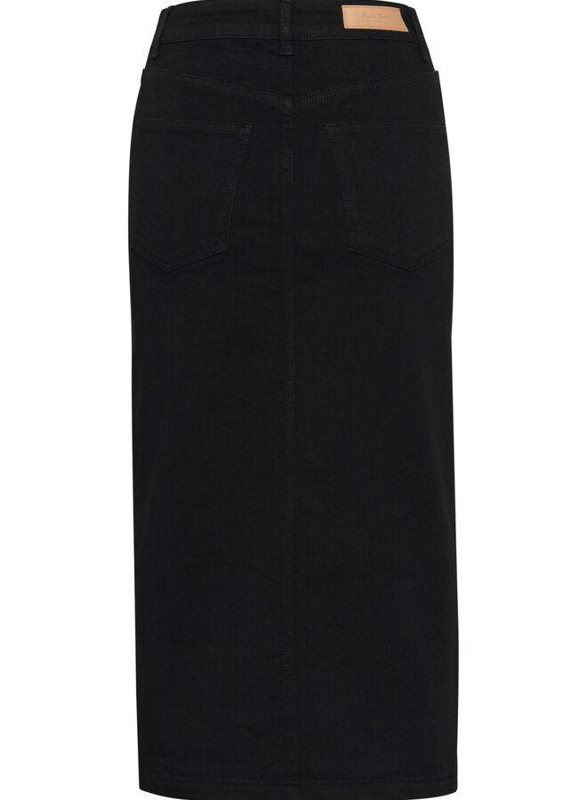 Jupe midi Part Two Dilin en denim noire
