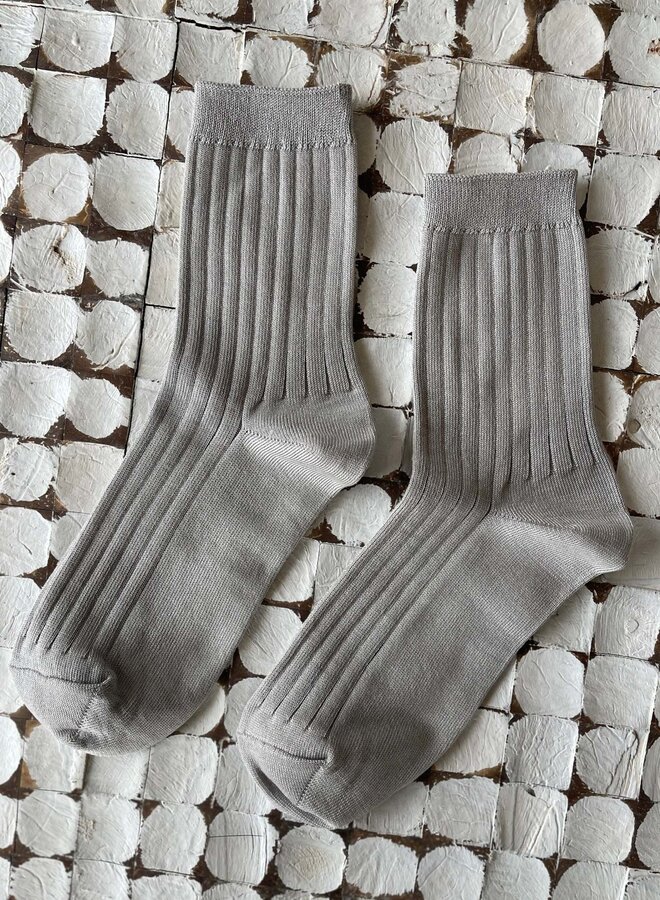 Bas Le Bon Shoppe Her Socks gris pierre