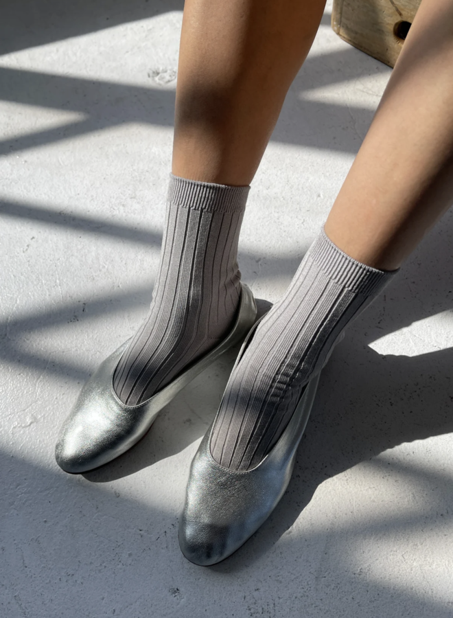 Bas Le Bon Shoppe Her Socks gris pierre