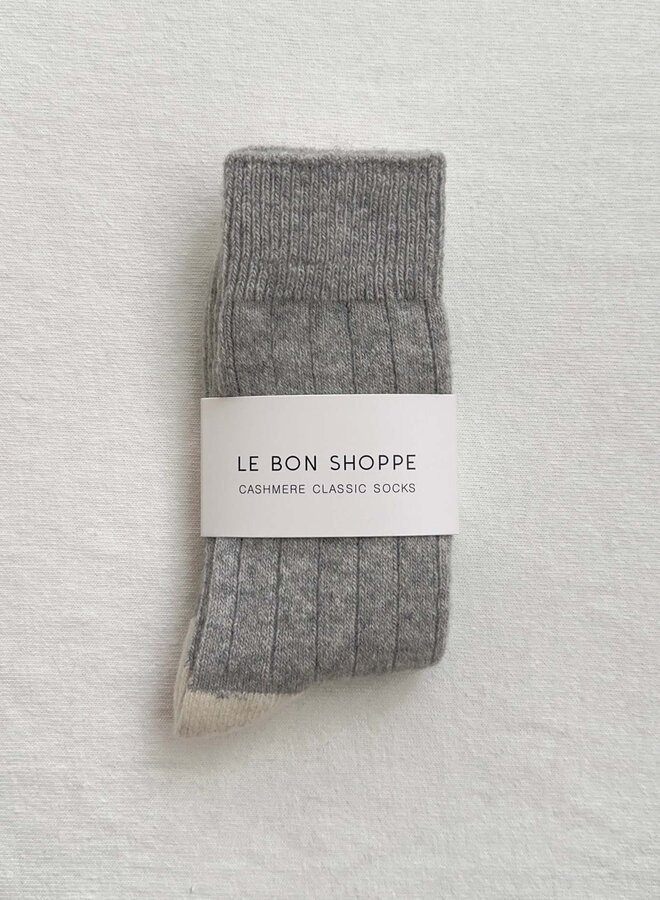 Bas Le Bon Shoppe Classic Cashmere gris mélange