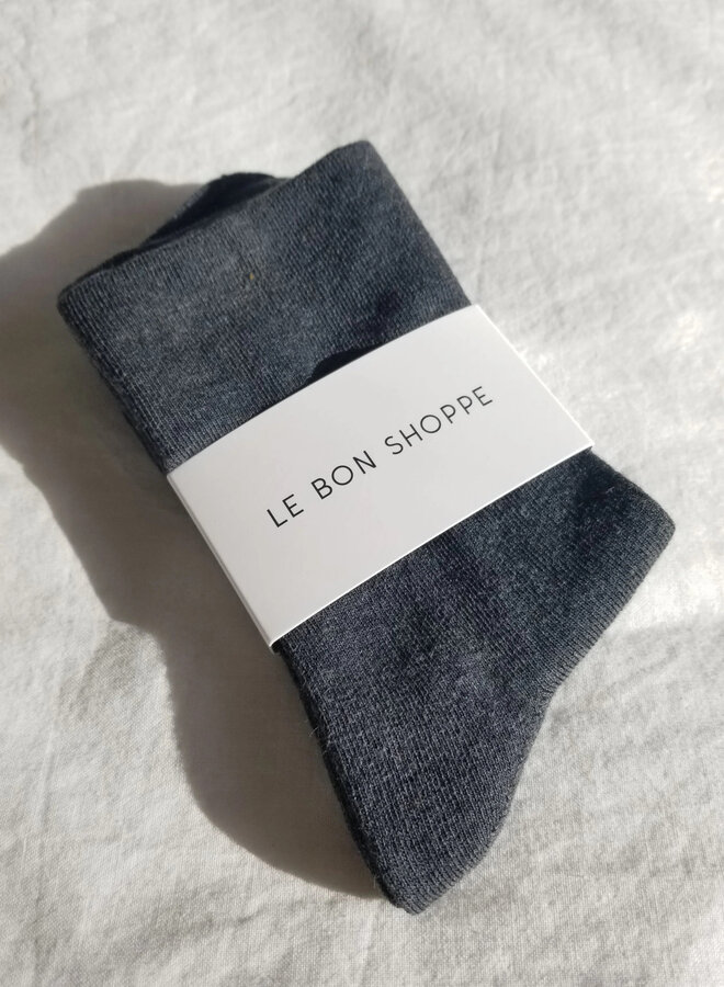 Bas Le Bon Shoppe Sneaker gris charcoal chiné