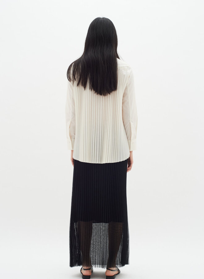 Jupe longue InWear Dagur à plis noire