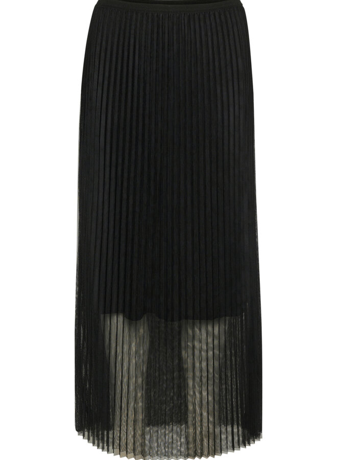Jupe longue InWear Dagur à plis noire