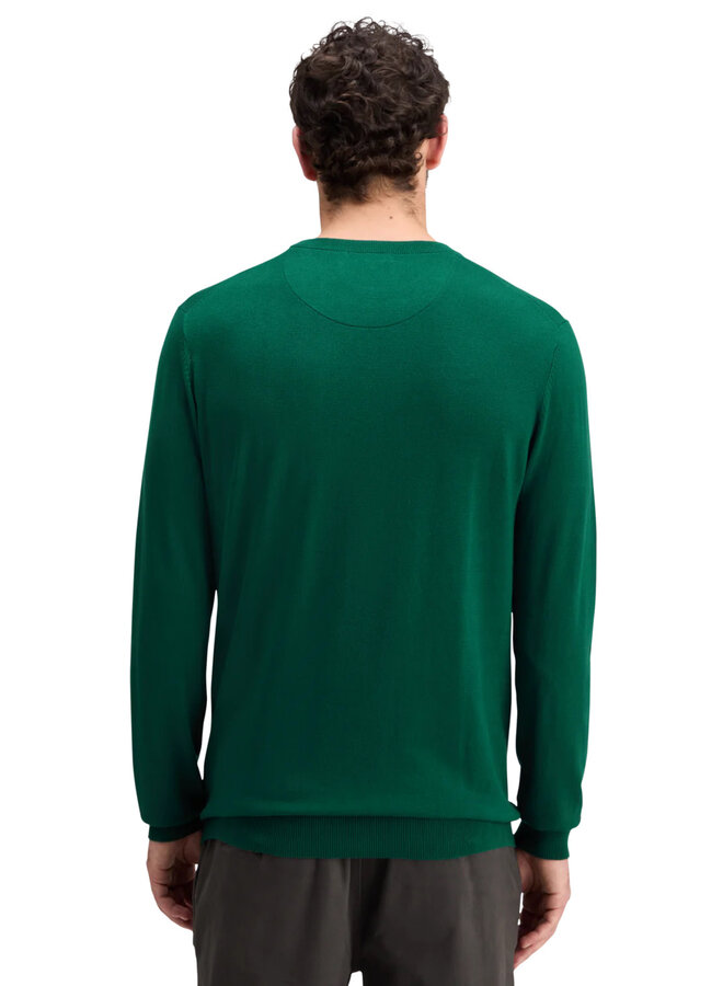 Tricot Scotch & Soda à col rond en viscose vert émeraude