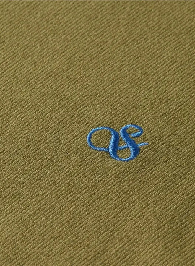 Tricot Scotch & Soda à col rond en viscose vert mousse