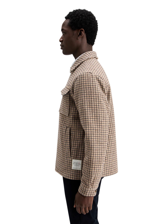 Jacket Scotch & Soda à carreaux beiges & noirs