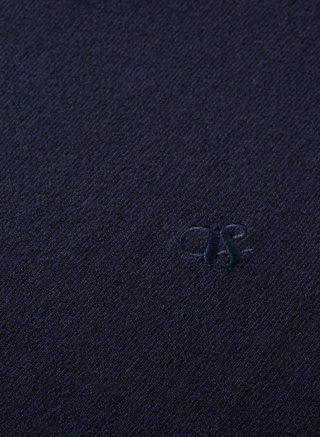 Tricot Scotch & Soda à col rond en viscose bleu marine