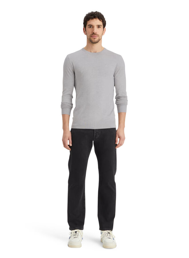 Tricot Scotch & Soda à col rond en viscose gris pâle mélange