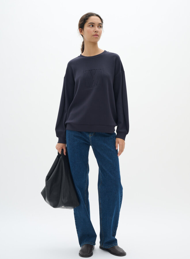 Chandail InWear Leicent à manches longues bleu marine