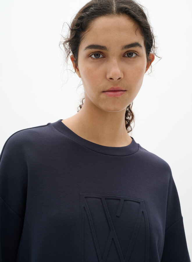 Chandail InWear Leicent à manches longues bleu marine