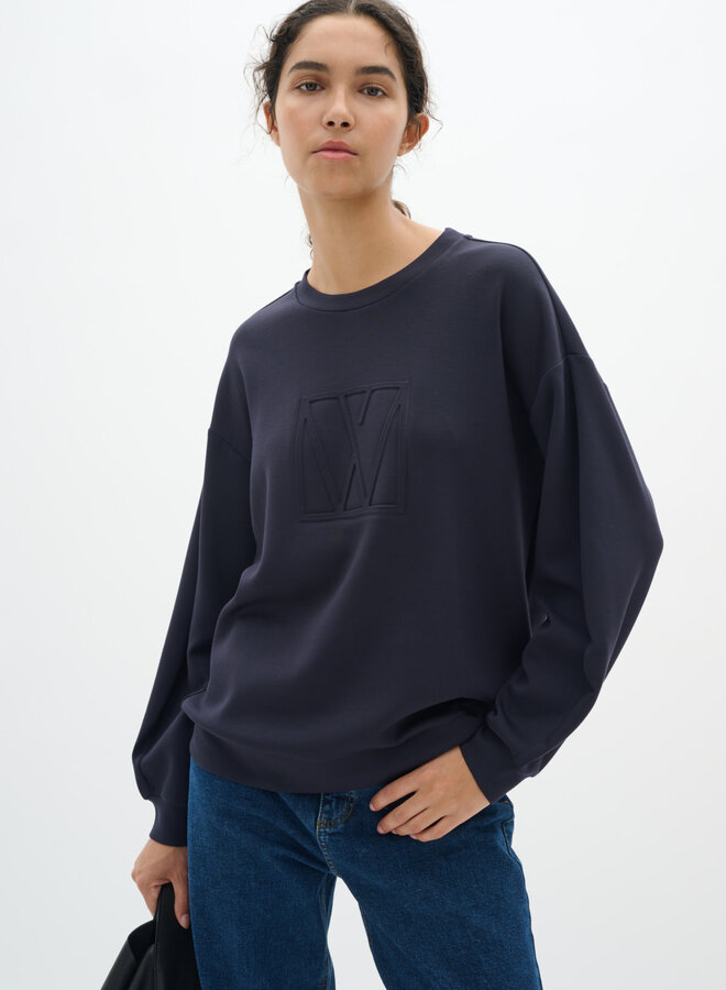 Chandail InWear Leicent à manches longues bleu marine