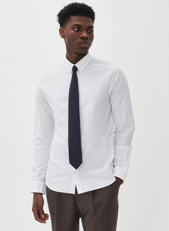 Chemise Matinique Trostol à col boutonné blanche